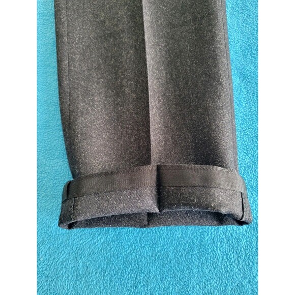 SuitSupply Flannel Trousers Men's Size 30 X 28 Gray Wool Flat Front Dress Pants - Picture 6 of 16